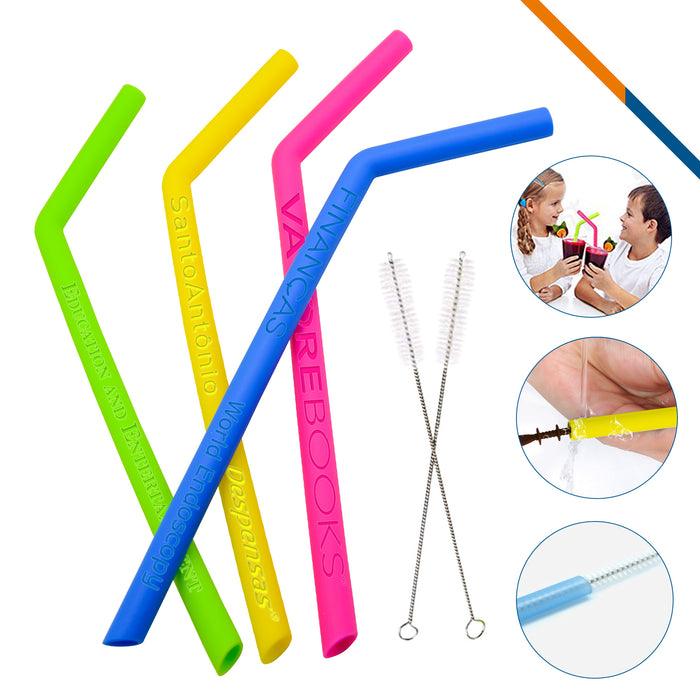 Sunny Silicone Straws