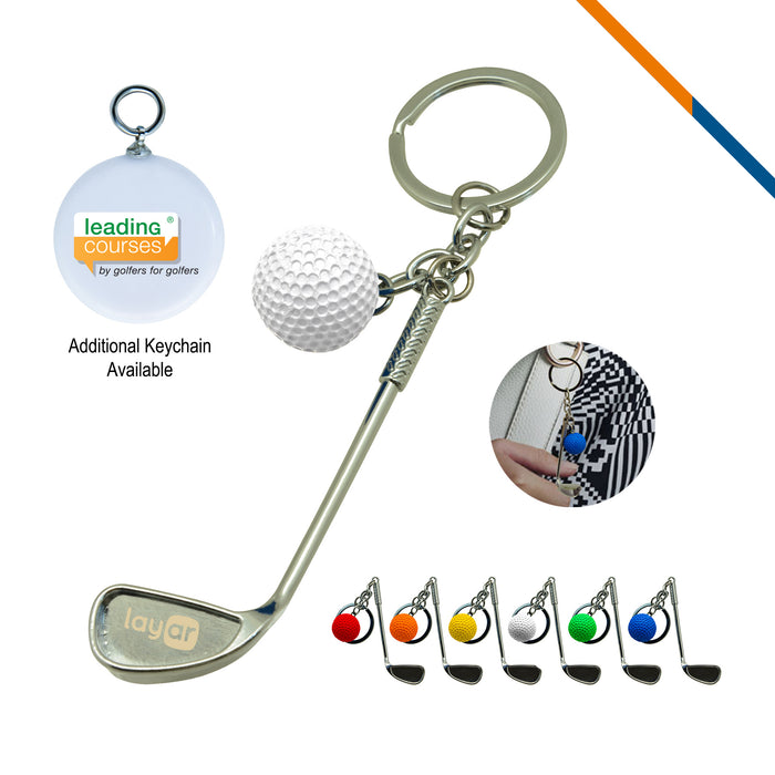 Golf Clubs Keychain